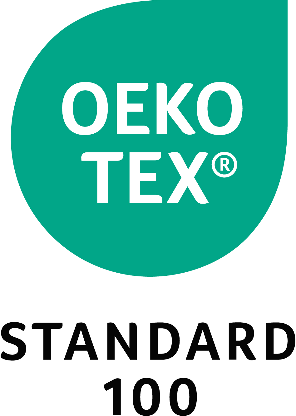 Logo du label OEKO-TEX Standard 100, le label qui certifie que le textile Subrenat est sans substances toxiques pour la santé