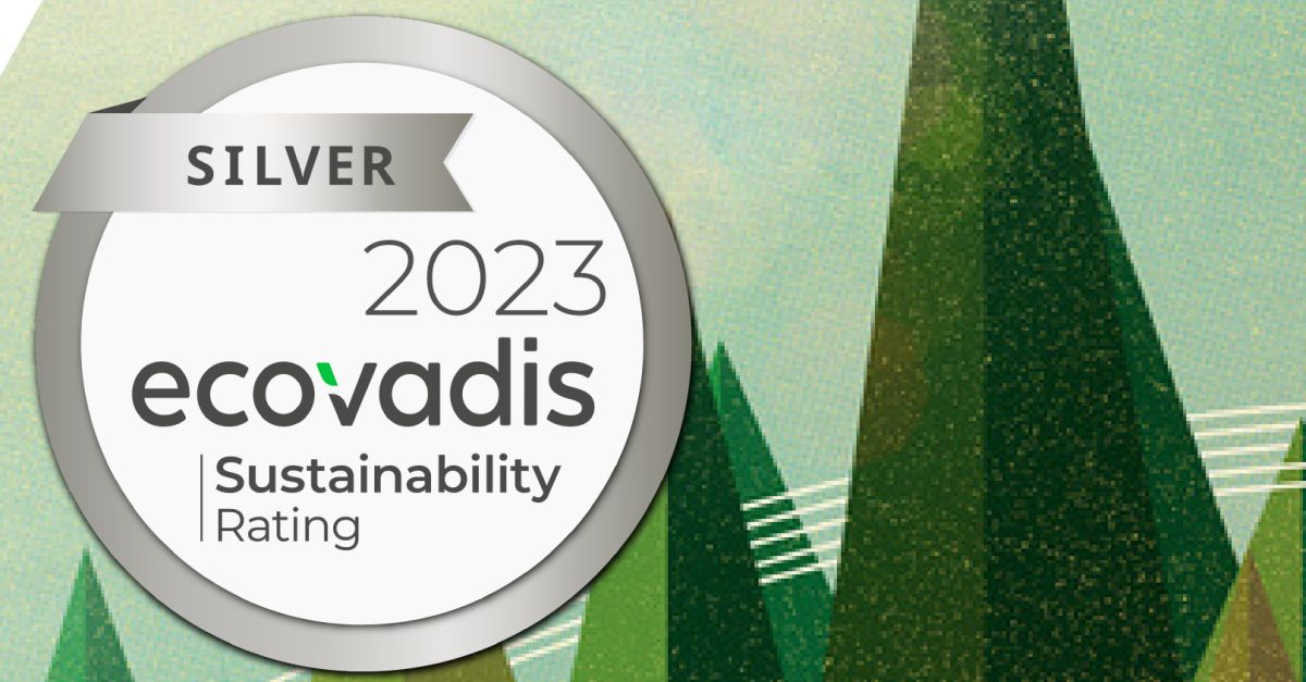 Silver medal Ecovadis rating