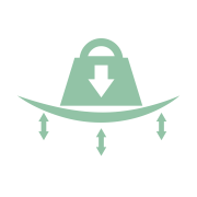 Pictogram for a high tensile an prehensile textile of th filter medium