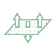 Pictogram for a breathable substrate that allows good air circulation in duvet and pillow textiles