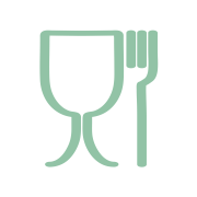 Pictogramme désignant le fait que les textiles d'emballage SUBRENAT sont adaptés au contact alimentaire Pictogramme désignant le fait que les textiles d'emballage SUBRENAT sont adaptés au contact alimentaire