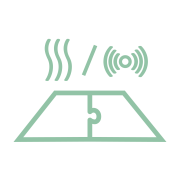 Pictogram for thermally or ultrasonically weldable packaging fabric