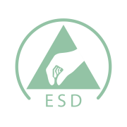 Pictogramme désignant les emballages anti-statiques (ESD) proposés par SUBRENAT pour l'emballage sur-mesure des produits Pictogramme désignant les emballages anti-statiques (ESD) proposés par SUBRENAT pour l'emballage sur-mesure des produits