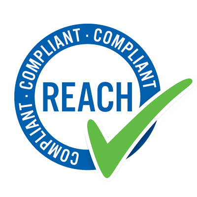 /media/93/download/REACH-compliant-certification-textile-logo.png?v=3 Logo certifiant les textiles Subrenat selon les normes REACH (Registration, Evaluation, Authorisation and Restriction of Chemicals)